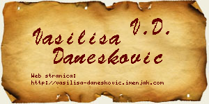 Vasilisa Danesković vizit kartica